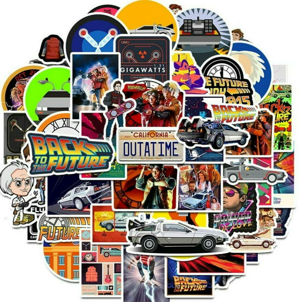 Back To The Future Themed Decal Vinyl Stickers Assorted Lot of 30 Pieces